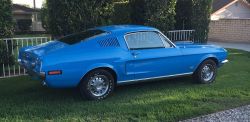 1968 Ford Mustang Fastback S Code GT 390 V8 auto