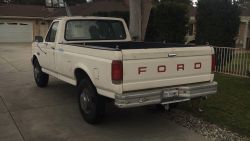 1987 Ford F-250  single cab long bed with full 8 foot bed  