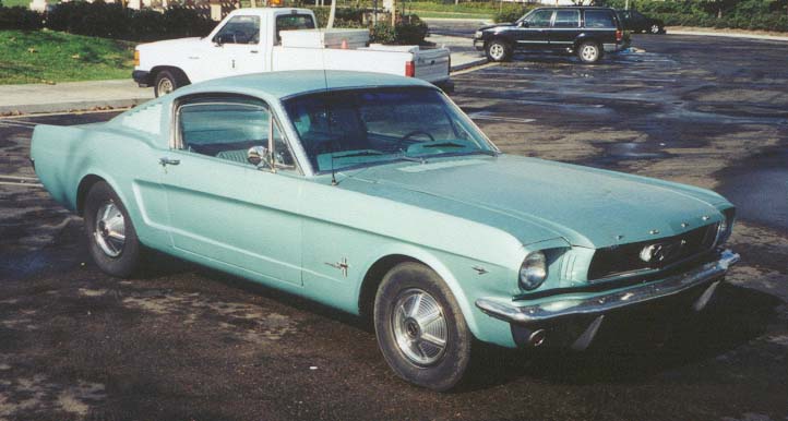 Blue Mustang Fastback